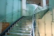 glass stair